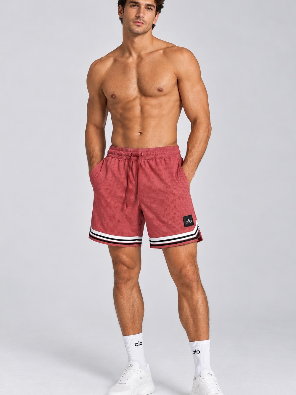 NWT ALO Yoga 9” Traction Arena Shorts Woodrose Men’s XL M6138R